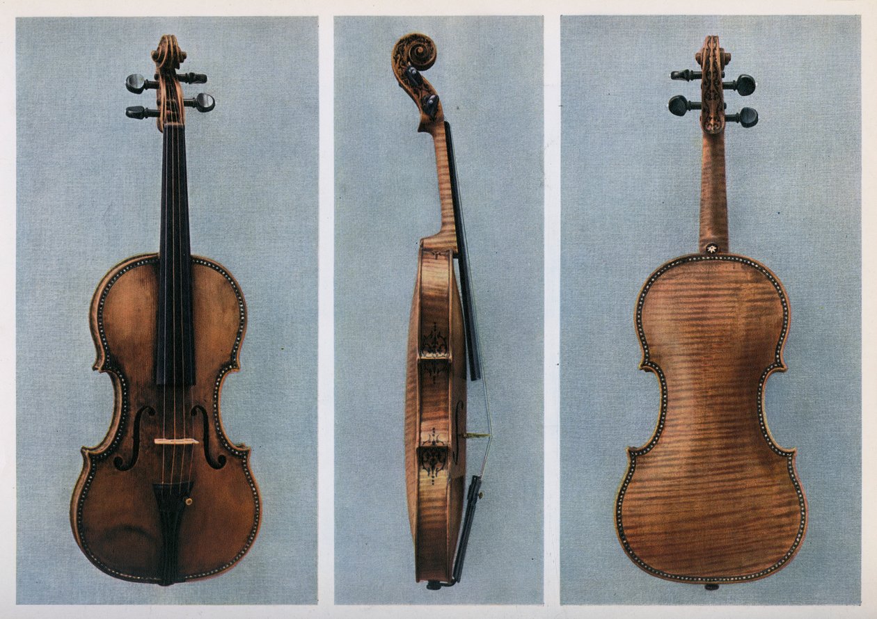 Hegedű, Nicola Amati, Cremona, XVII. század, 1948 alkotó: Johann Georg Platzer