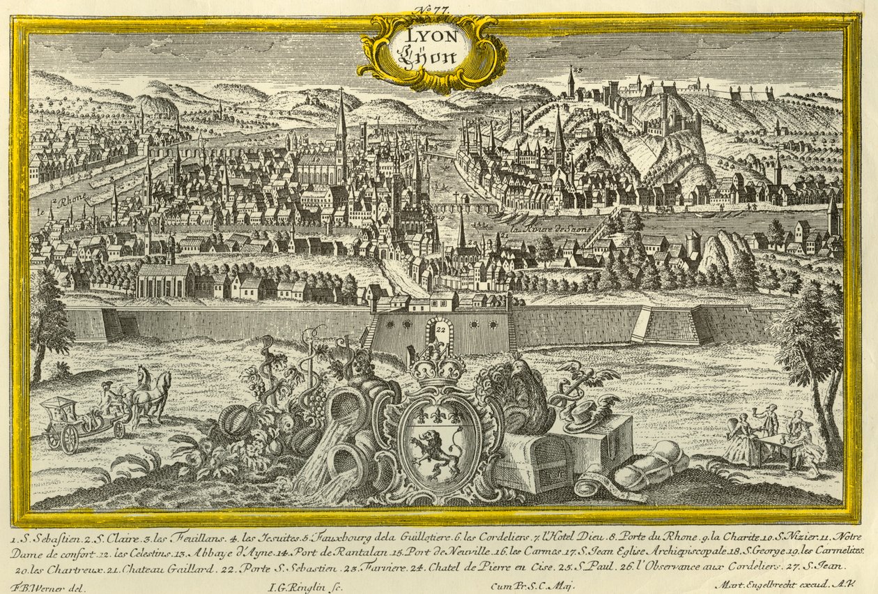 Lyon, 1740. alkotó: Johann Georg Ringlin