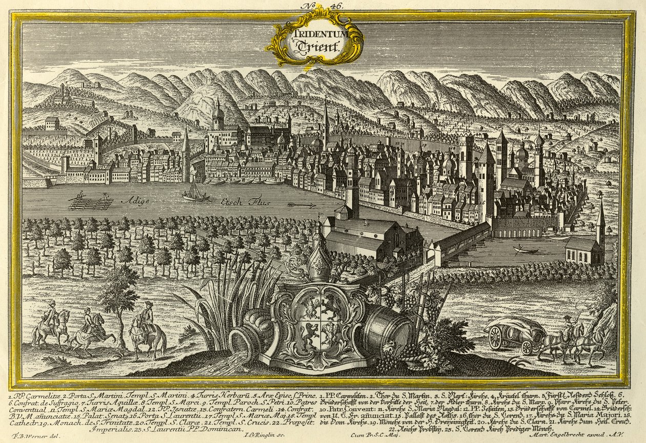 Trent, c1740. alkotó: Johann Georg Ringlin