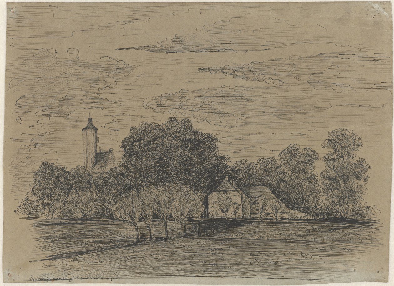 Táj farm és torony alkotó: Johann Georg Schwartze (possibly)