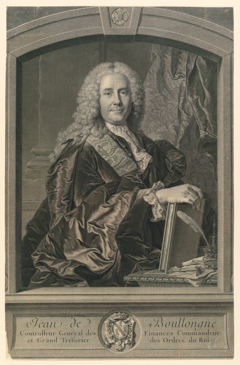 Jean de Boullongne portréja alkotó: Johann Georg Wille