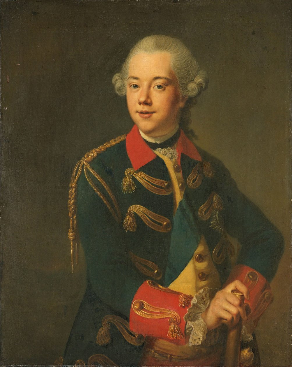 V. Vilmos, Orange-Nassau hercegének portréja alkotó: Johann Georg Ziesenis