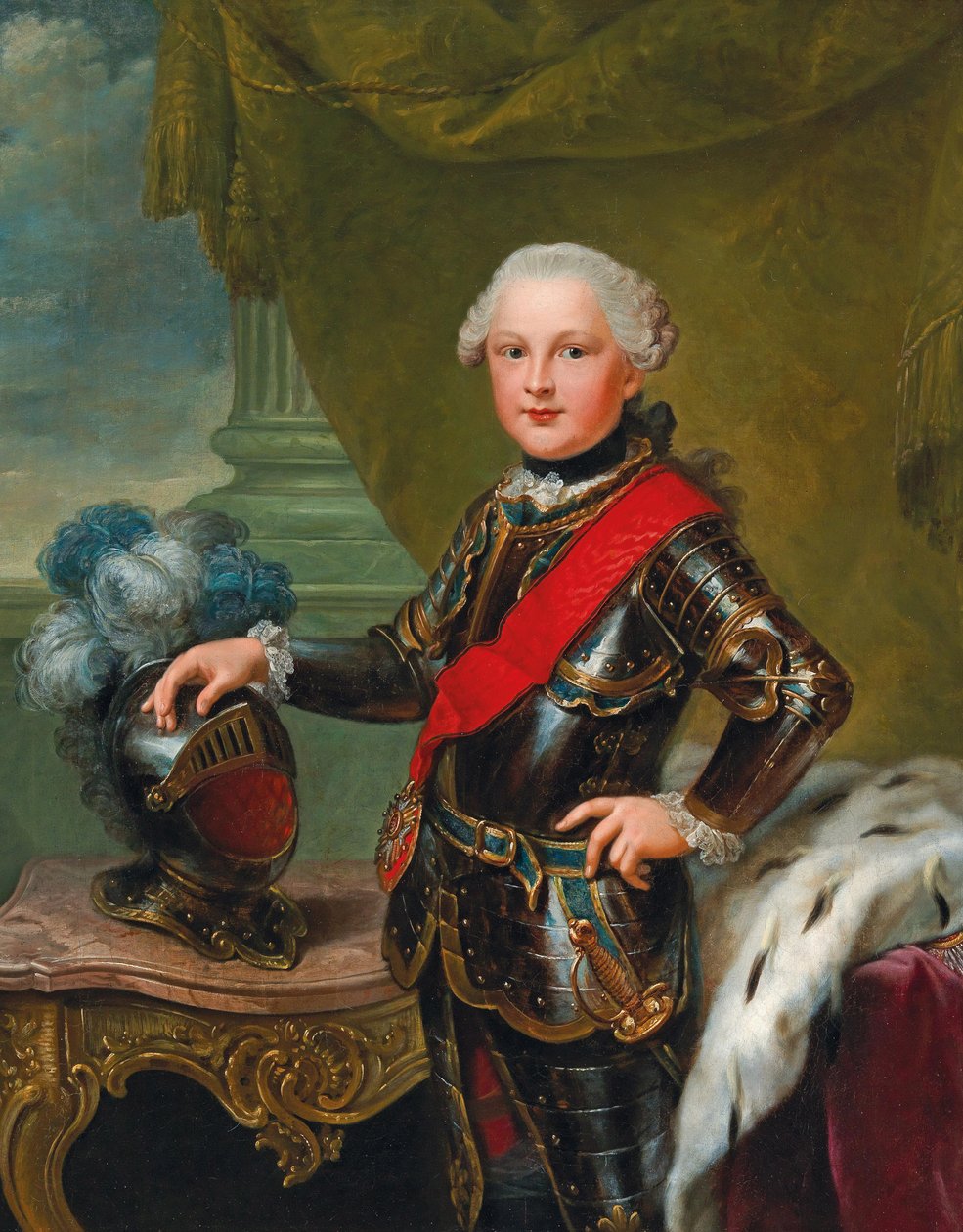 II. Károly 1746. augusztus és 1795. augusztus közötti portréja, Zweibrücken hercege, 1757 körül. alkotó: Johann Georg Ziesenis the Younger