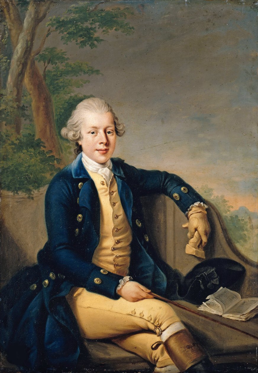 II. Ernest, Szász-Gotha-Altenburg hercegének portréja 1745-1804, 1768. alkotó: Johann Georg Ziesenis the Younger