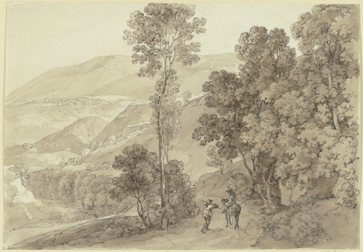 Táj Subiaco közelében alkotó: Johann Georg von Dillis