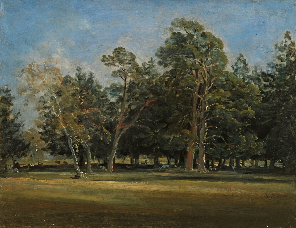 A Hirschgarten München mellett alkotó: Johann Georg von Dillis