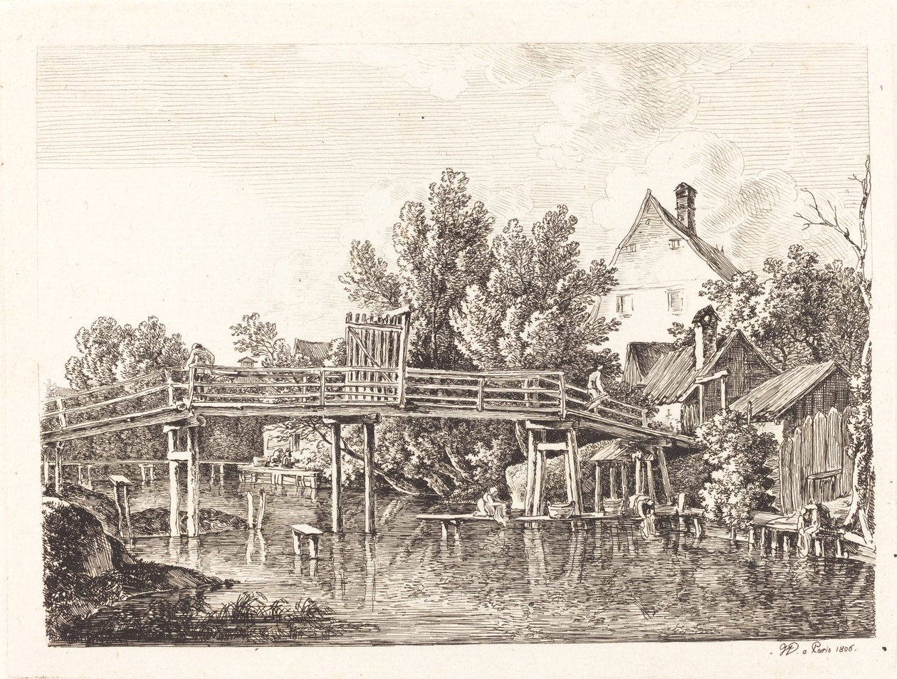 A kis Isar gyaloghíd alkotó: Johann Georg von Dillis