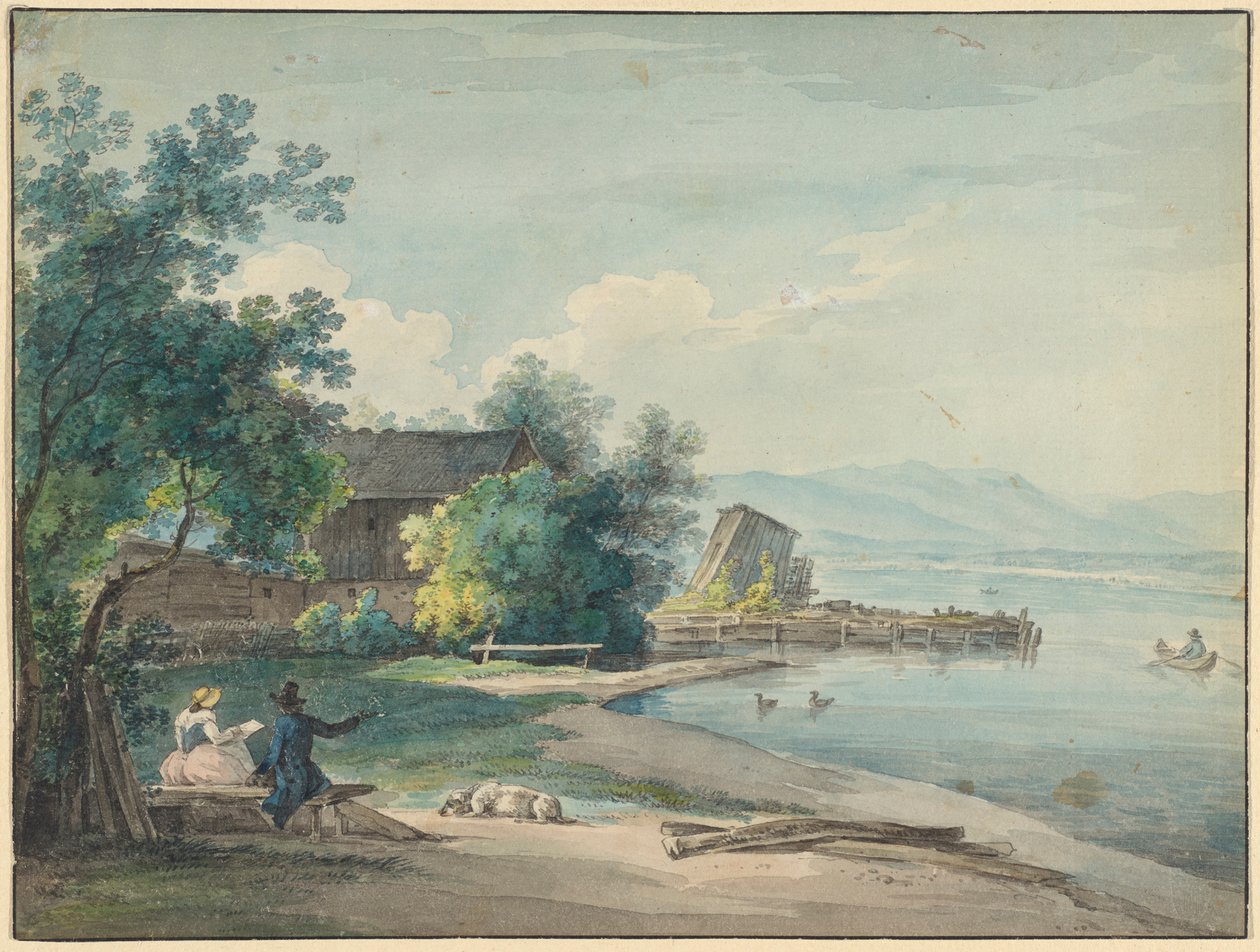 Starnbergi-tó alkotó: Johann Georg von Dillis