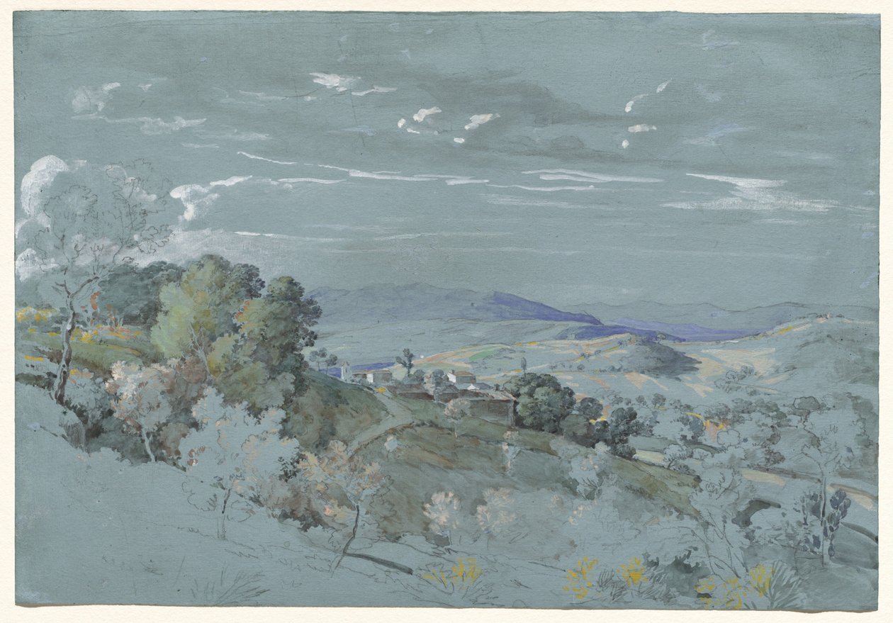 Umbria dombjai Perugia közelében, 18301832. alkotó: Johann Georg von Dillis