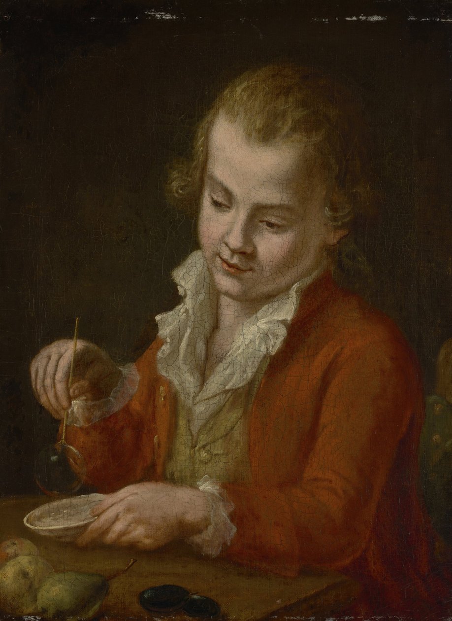 Fiú szappanbuborékok alkotó: Johann Georg von Edlinger