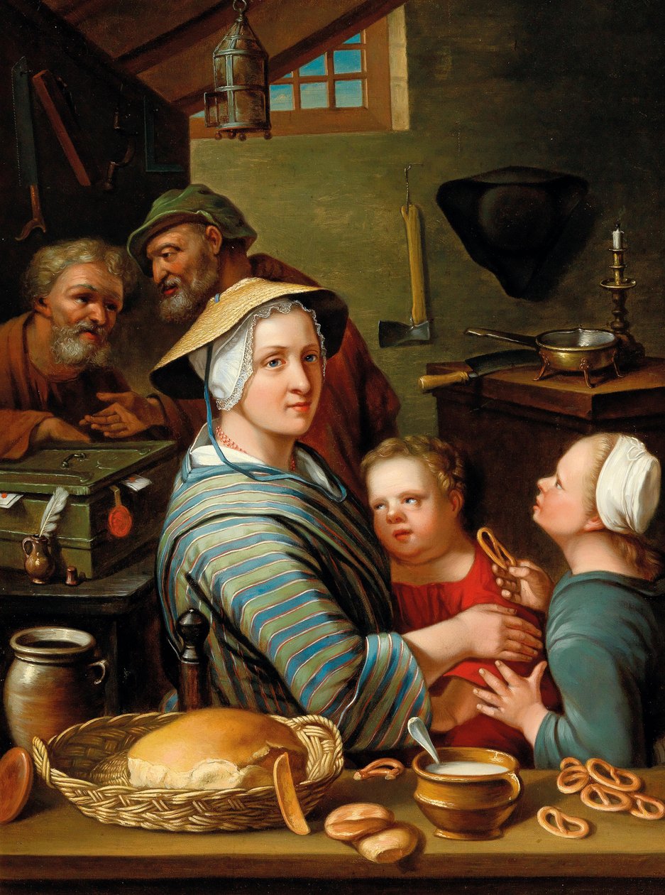 Konyhabelső figurákkal, 18. század második fele... alkotó: Johann Gerlach Lambert
