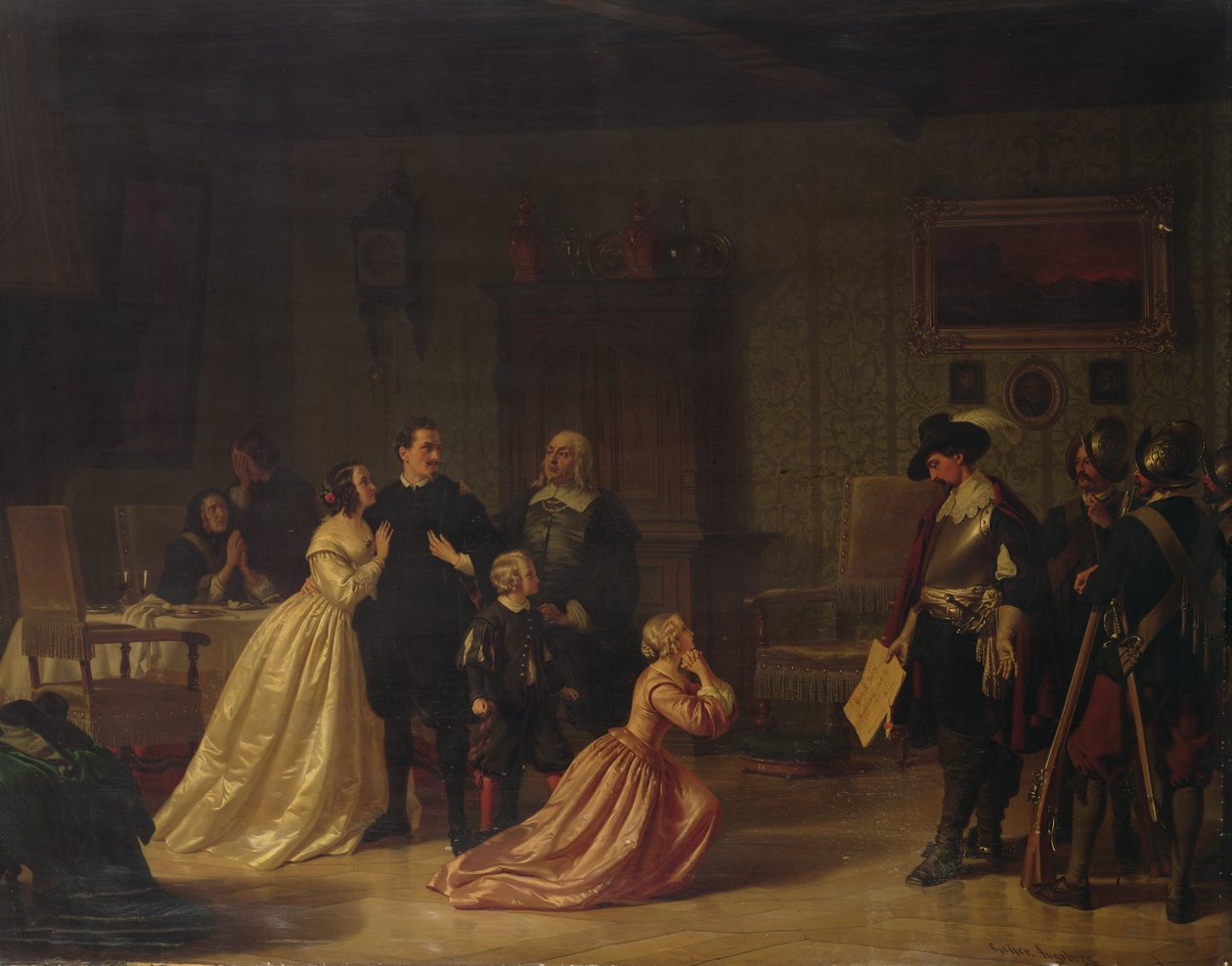 Egy patrícius letartóztatása a harmincéves háború alatt alkotó: Johann Geyer