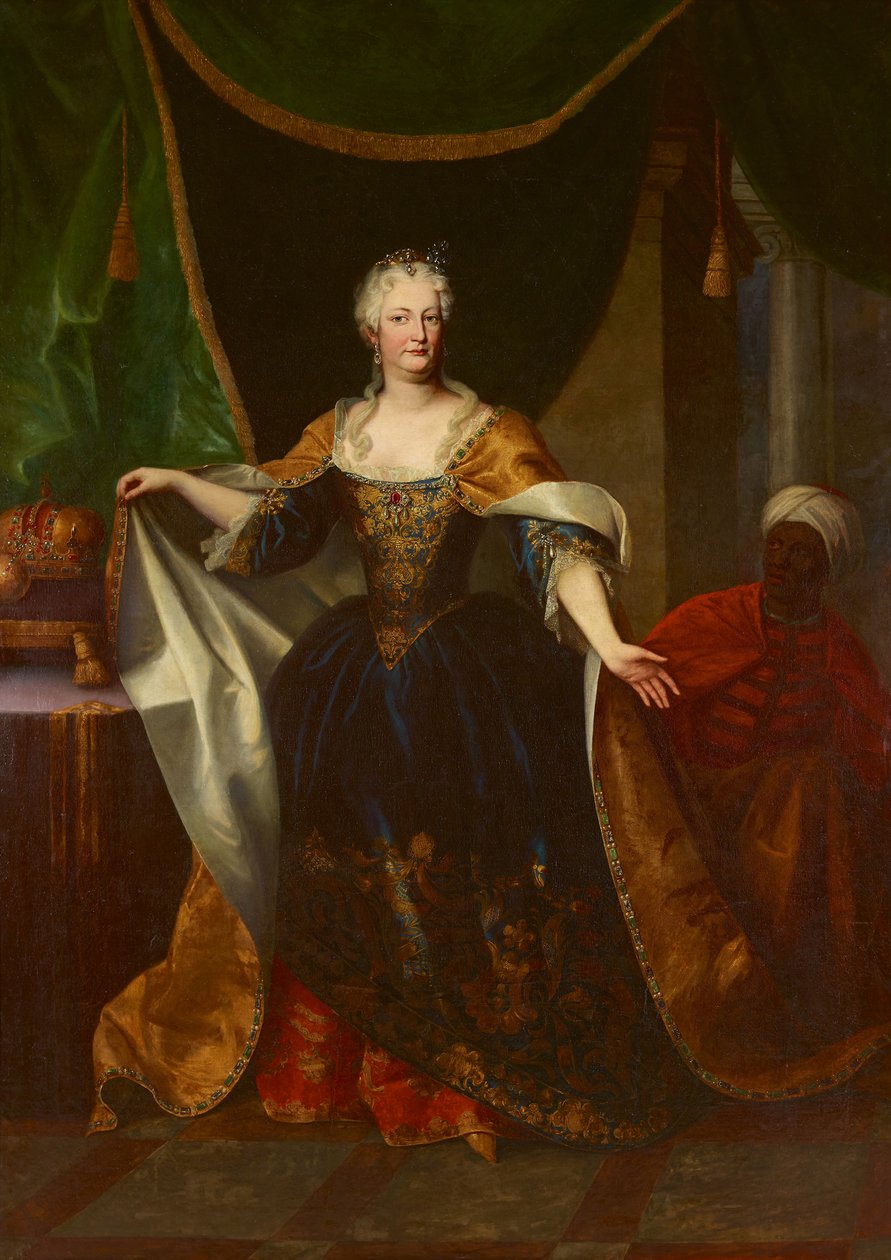 Brunswick-Wolfenbütteli Elisabeth Christine 1691-1750, 1730 körül. alkotó: Johann Gottfried Auerbach