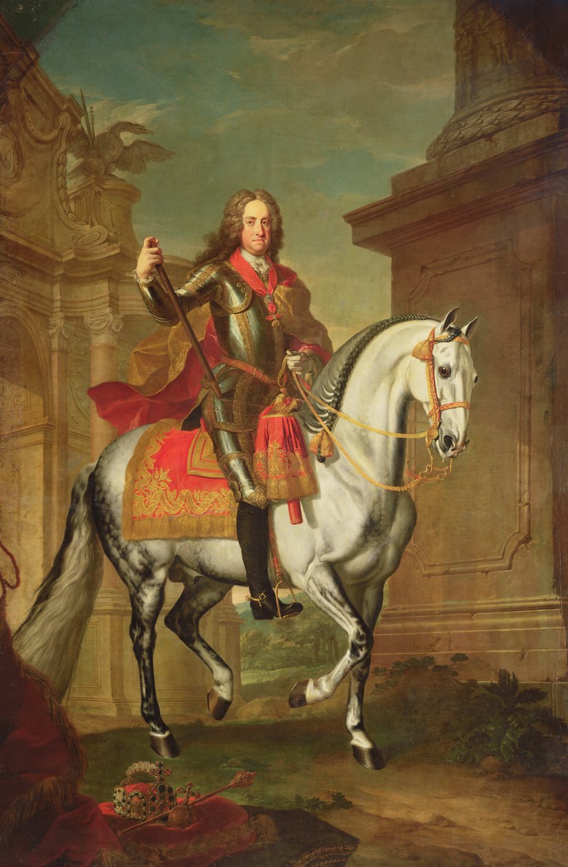 VI. Károly császár (lásd még: 67400), alkotó: Johann Gottfried Auerbach
