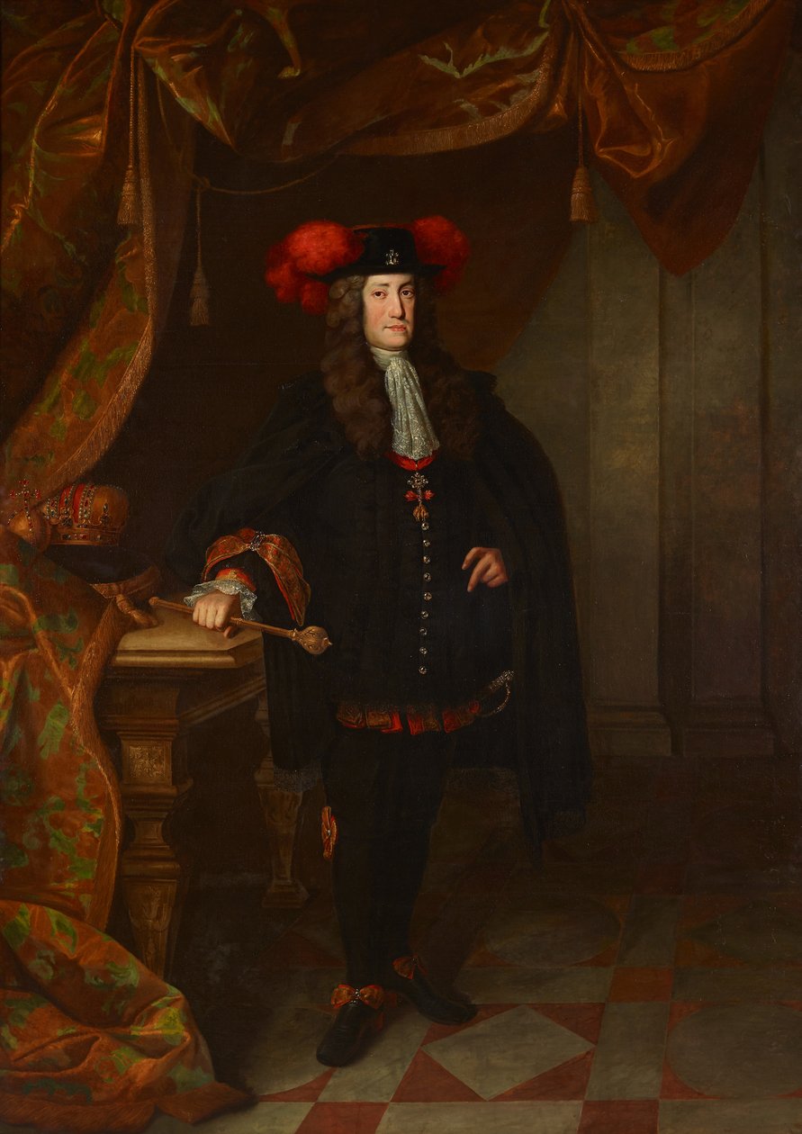 VI. Károly 1685-1740, római római császár portréja, kb. 1730. alkotó: Johann Gottfried Auerbach
