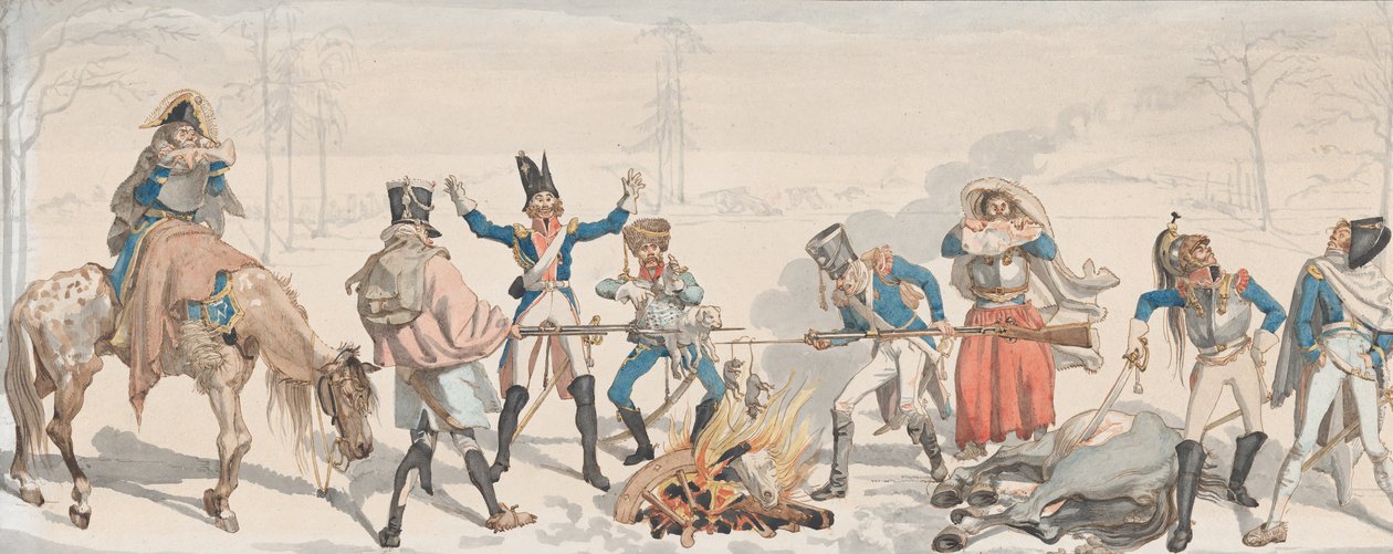 Ebéd a Fork Le Dejeuner à la Fourchette-ben, 1813. alkotó: Johann Gottfried Schadow