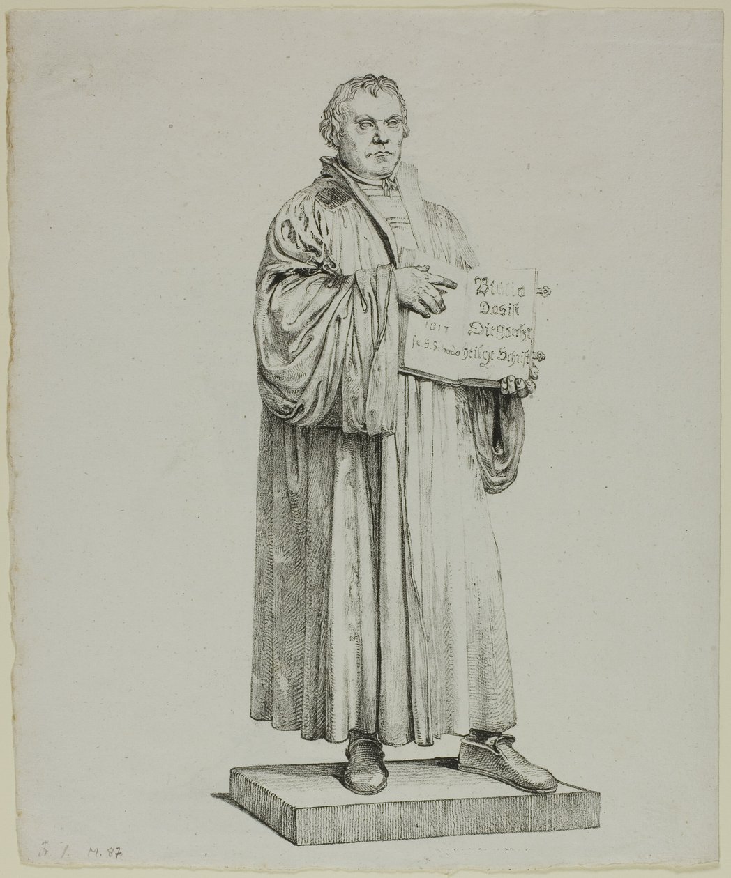 Luther szobra Wittenbergben alkotó: Johann Gottfried Schadow