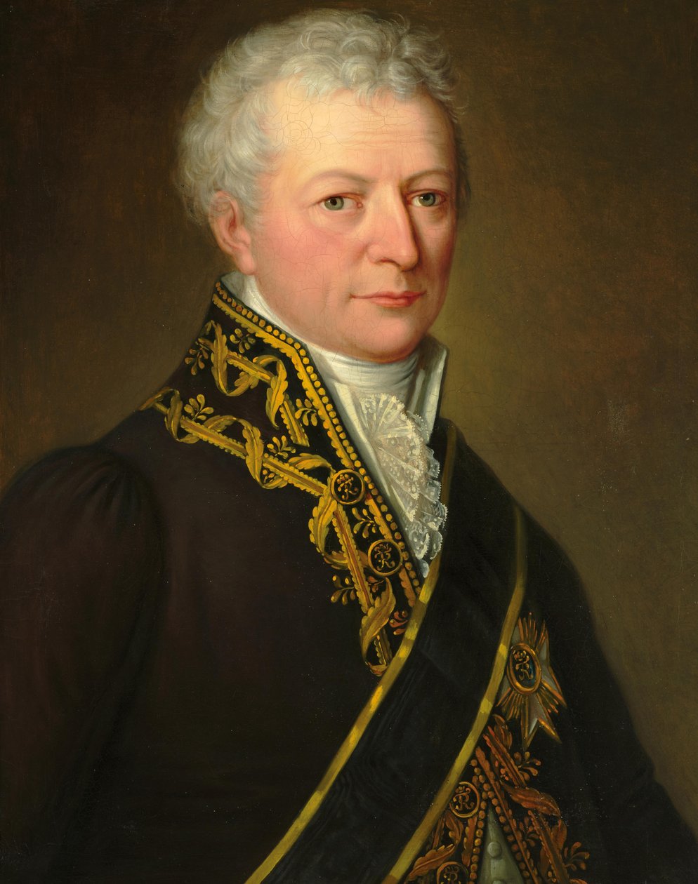 Karl August von Hardenberg gróf portréja 1750-1822. alkotó: Johann Gottfried Schadow