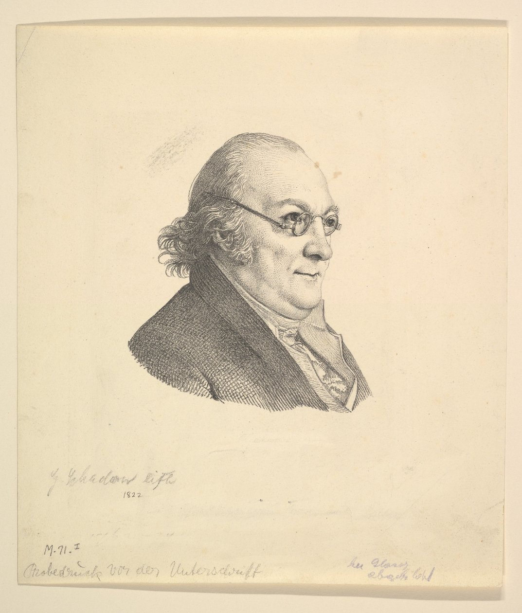 Siegmund Wilhelm Wohlbruck portréja 1762-1834.n.d. alkotó: Johann Gottfried Schadow