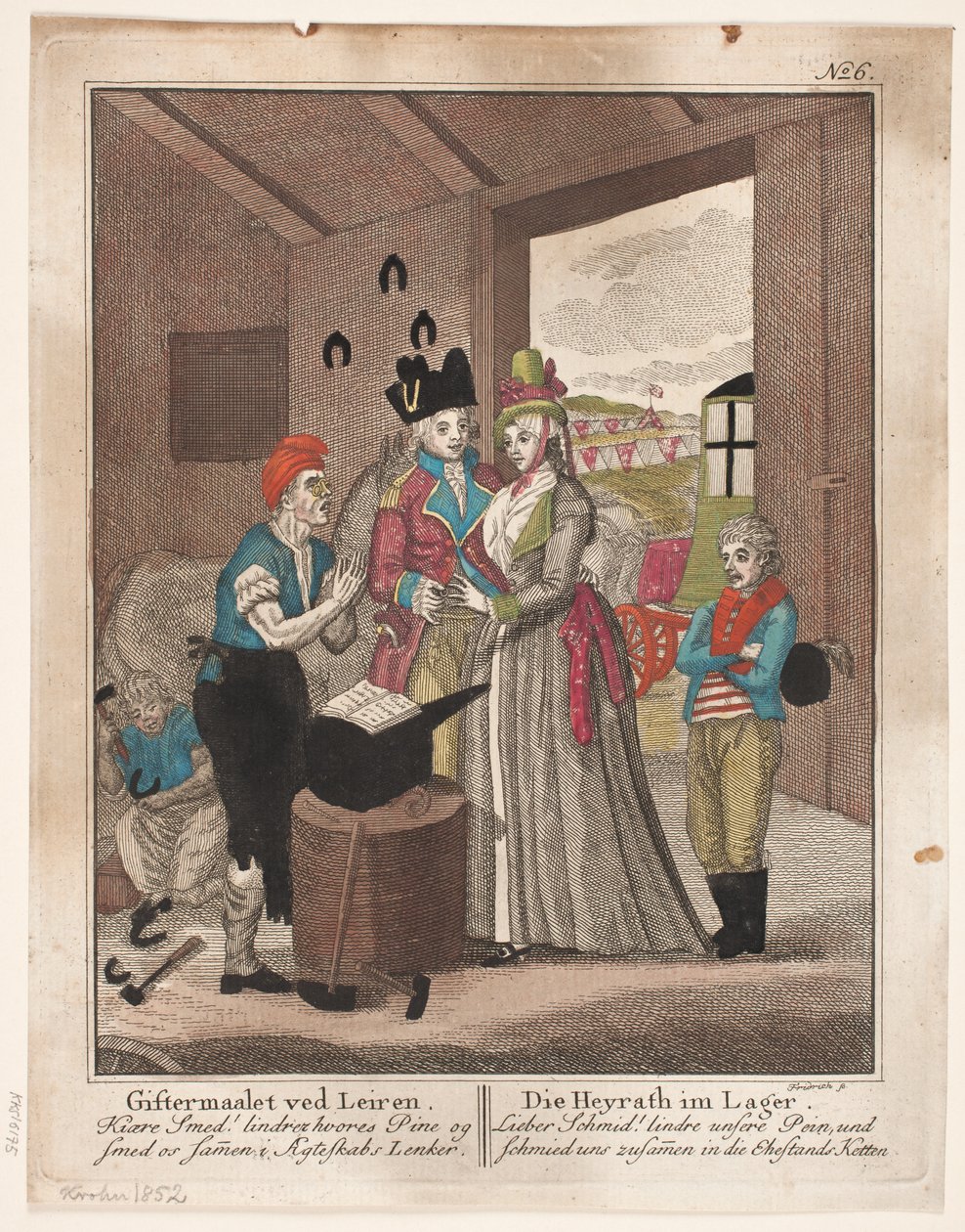 Az esküvő Leirenben alkotó: Johann Gottlieb Friedrich
