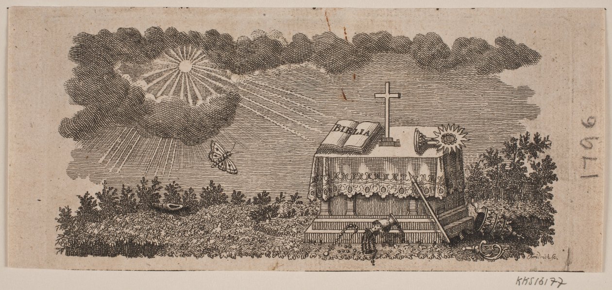 Vignette Gebhardi és Christiani "A dán és norvég királyságok, valamint a schleswigi és holsteini hercegségek története napjainkig" alkotó: Johann Gottlieb Friedrich