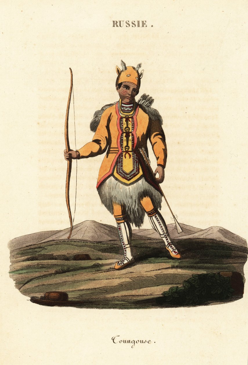 A nomád Evenki nép embere alkotó: Johann Gottlieb Georgi
