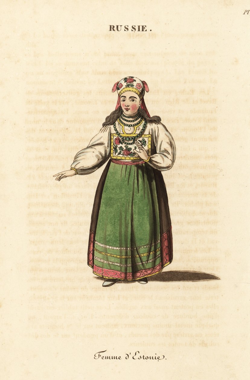 Házas nő Észtországból alkotó: Johann Gottlieb Georgi