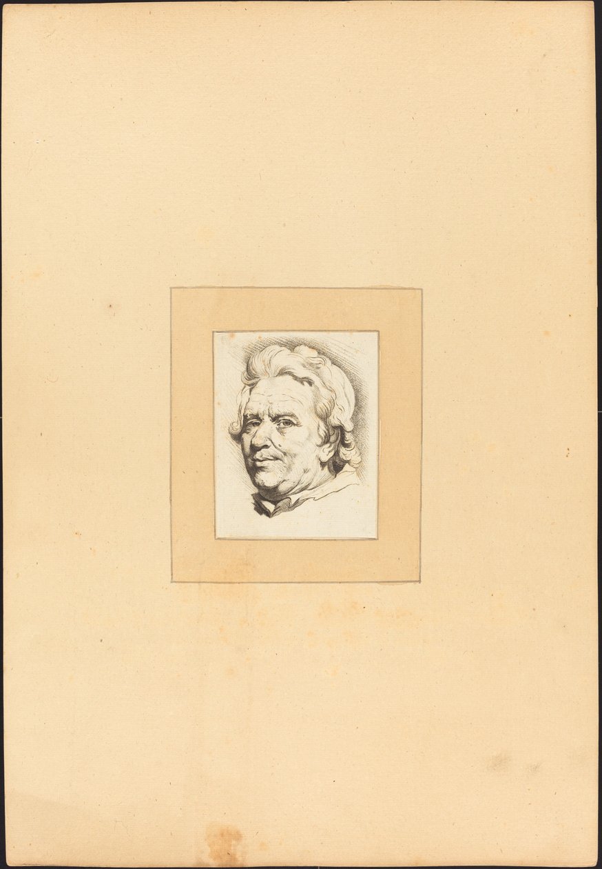Egy ember feje alkotó: Johann Gottlieb Prestel after Anton Joseph Prenner
