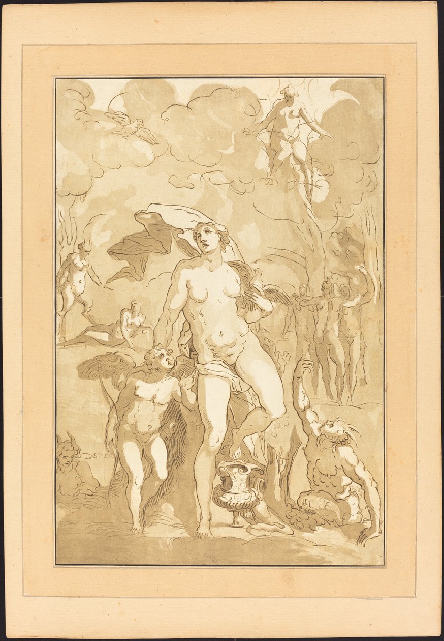 Vénusz alkotó: Johann Gottlieb Prestel after Jacopo Ligozzi