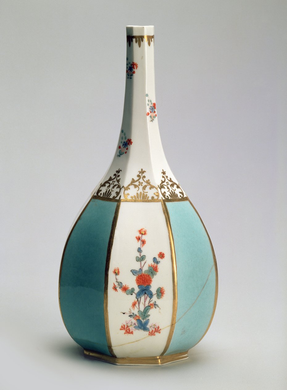Lombik, japán szaké üveg formájú, a meisseni gyár számára, 1725 körül (porcelán) alkotó: Johann Gregor Herold