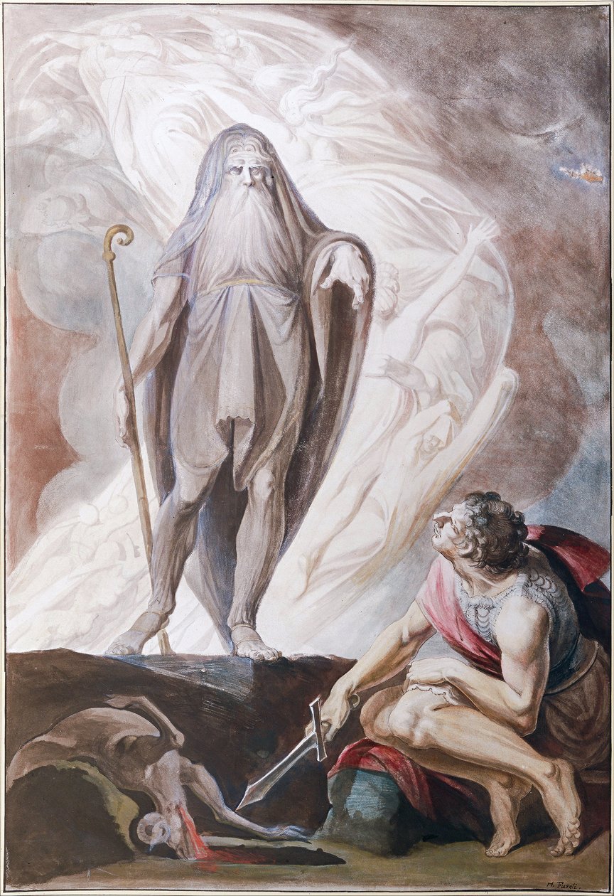 Teiresias megjövendöli Odüsszeusz fotóját alkotó: Johann Heinrich Füssli