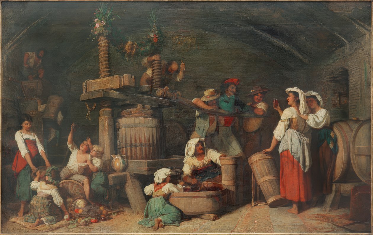 római borprés alkotó: Johann Heinrich Hasselhorst