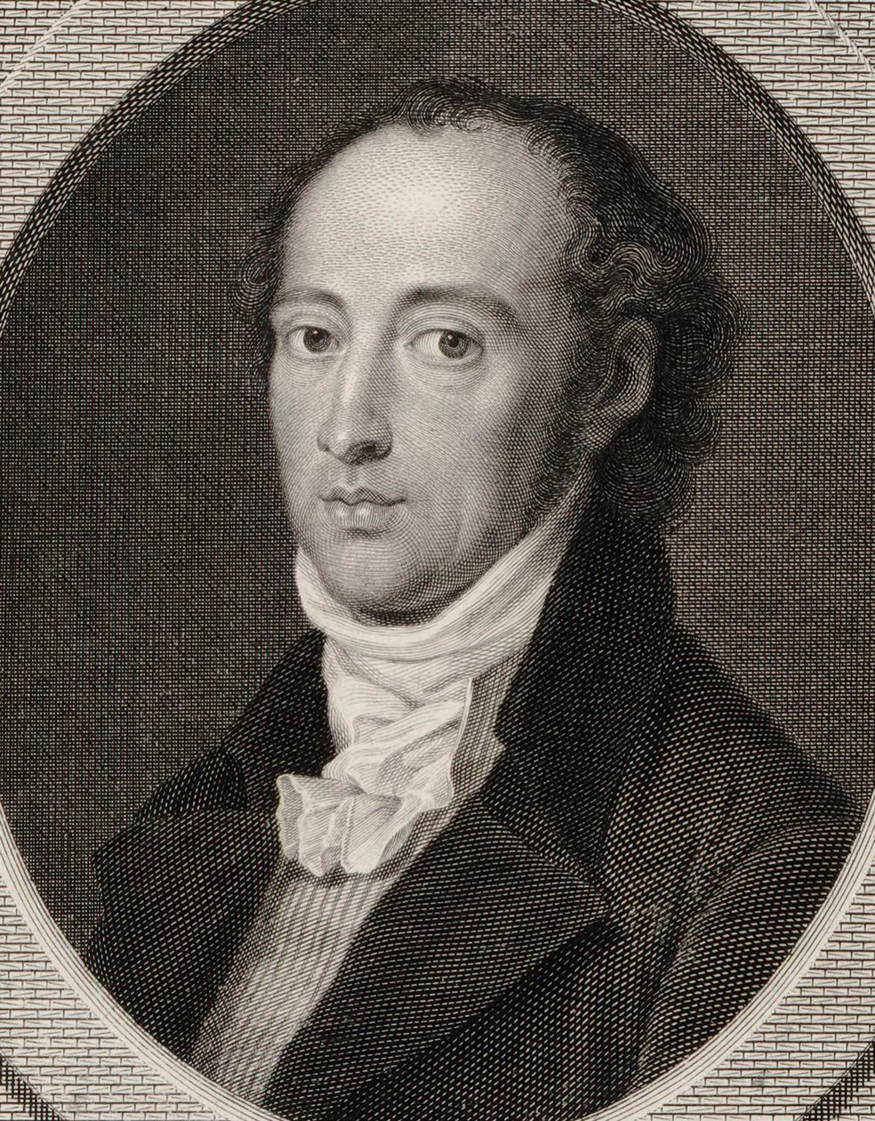 Johann Anton André zeneszerző portréja 1775-1842, 1800. alkotó: Johann Heinrich Lips
