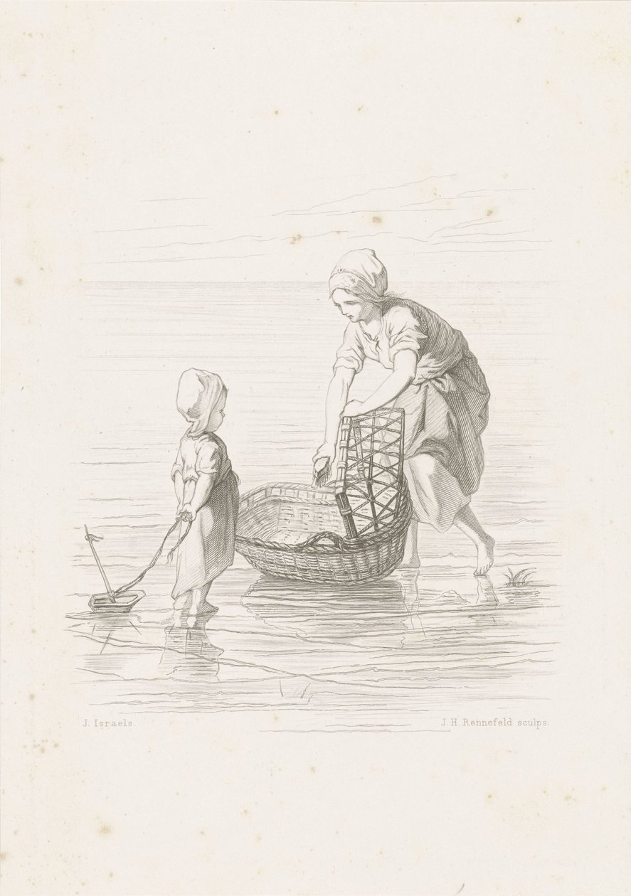 A bölcső A tenger gyermekei (sorozat címe) alkotó: Johann Heinrich Maria Hubert Rennefeld