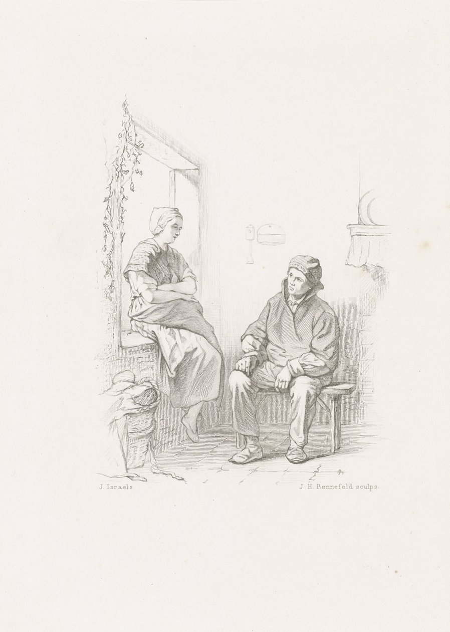 Első szerelem A tenger gyermekei (sorozat címe) alkotó: Johann Heinrich Maria Hubert Rennefeld