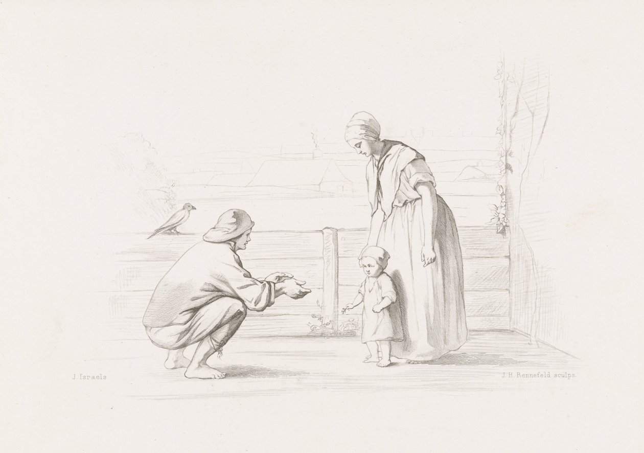 Első lépések A tenger gyermekei (cím a tárgyon) alkotó: Johann Heinrich Maria Hubert Rennefeld