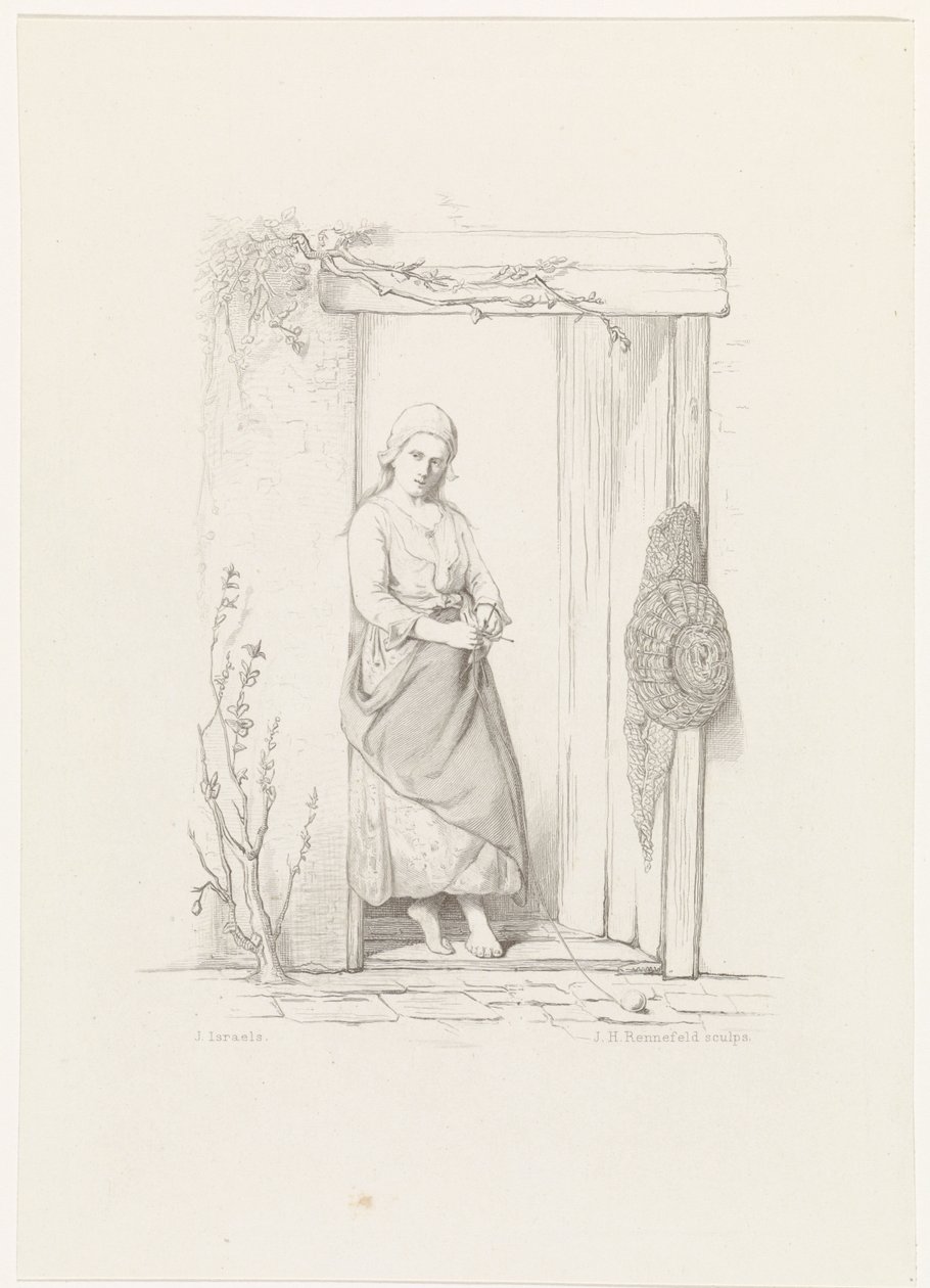 A Knitter A tenger gyermekei (sorozat címe) alkotó: Johann Heinrich Maria Hubert Rennefeld