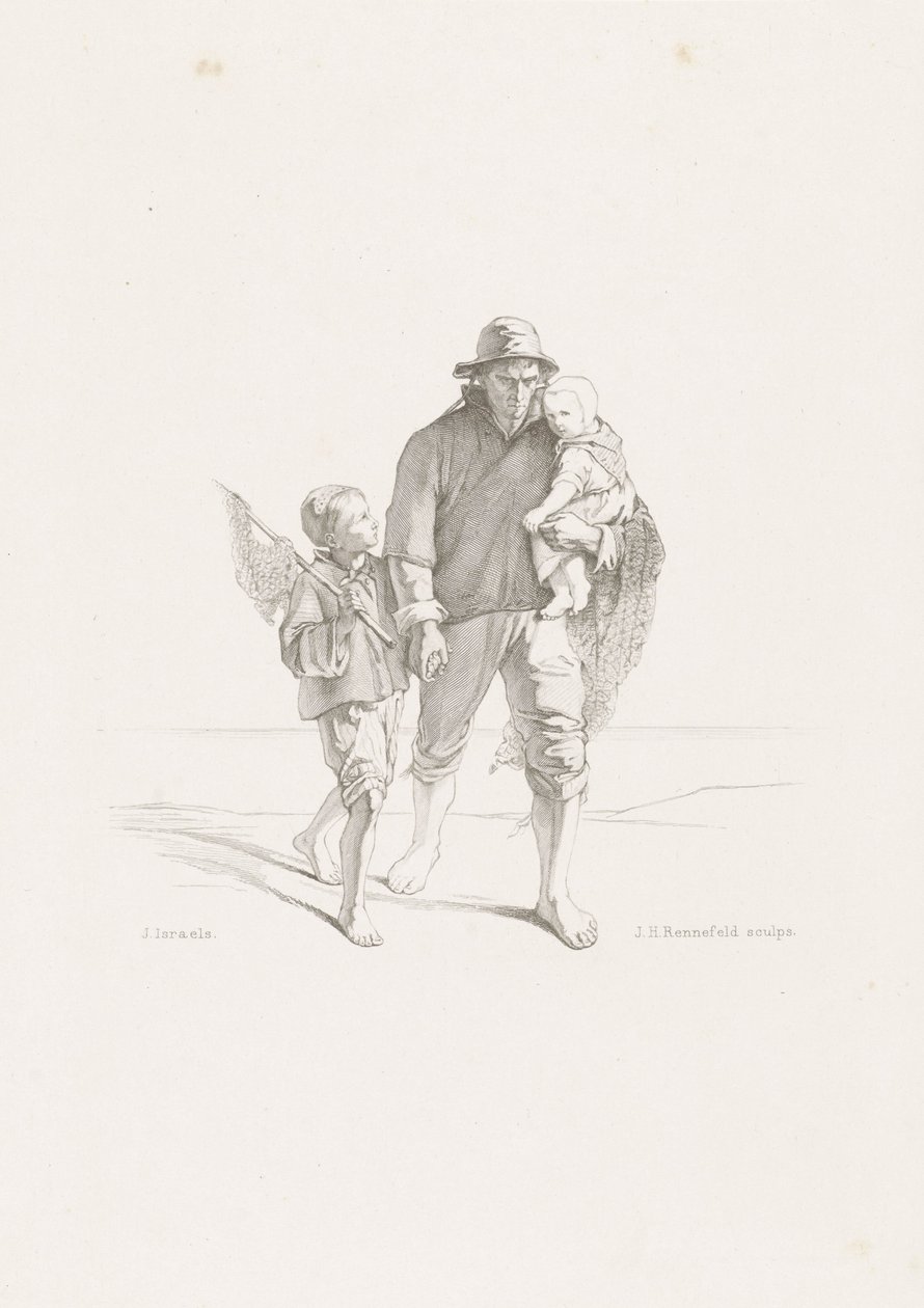 A temető mentén A tenger gyermekei (sorozat címe) alkotó: Johann Heinrich Maria Hubert Rennefeld