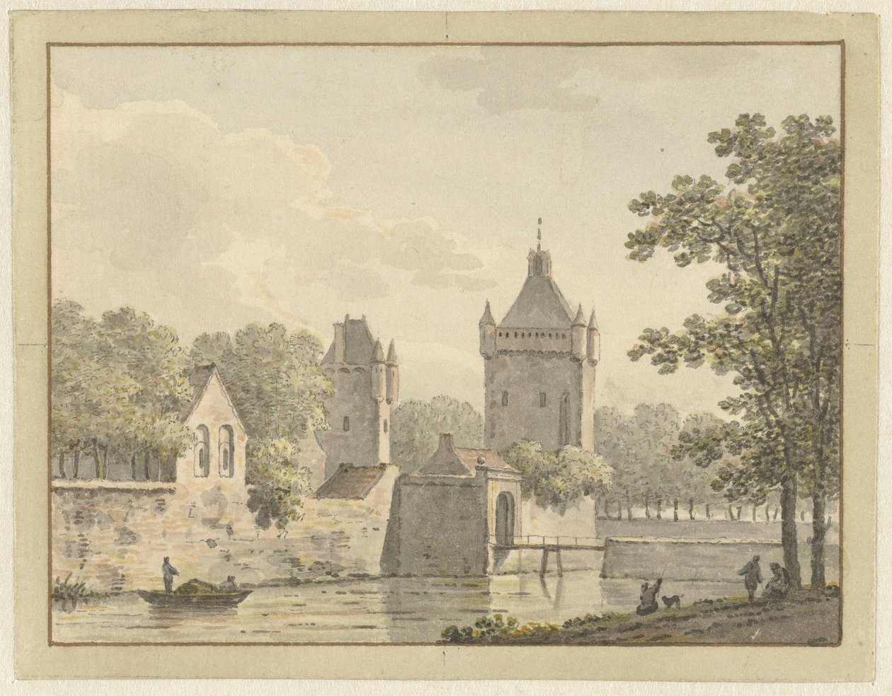 De Pol kastély Vianenben alkotó: Johann Heinrich Muntz
