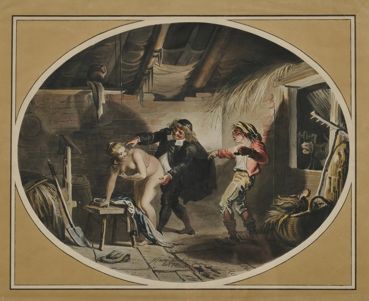 La Jument du compère Pierre Jean de La Fontaine verse nyomán, 1800 alkotó: Johann Heinrich Ramberg