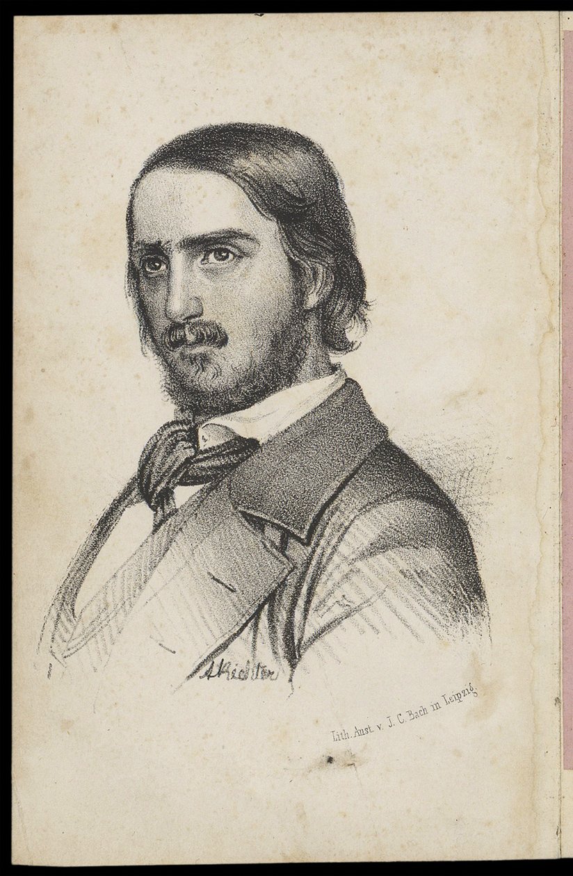 Georg Herwegh 1817-1875, 1840-es évek alkotó: Johann Heinrich Richter
