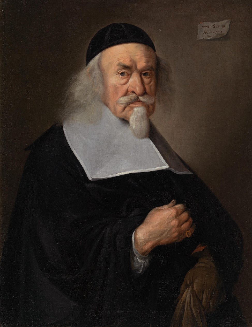 Egy 81 éves férfi portréja alkotó: Johann Heinrich Roos