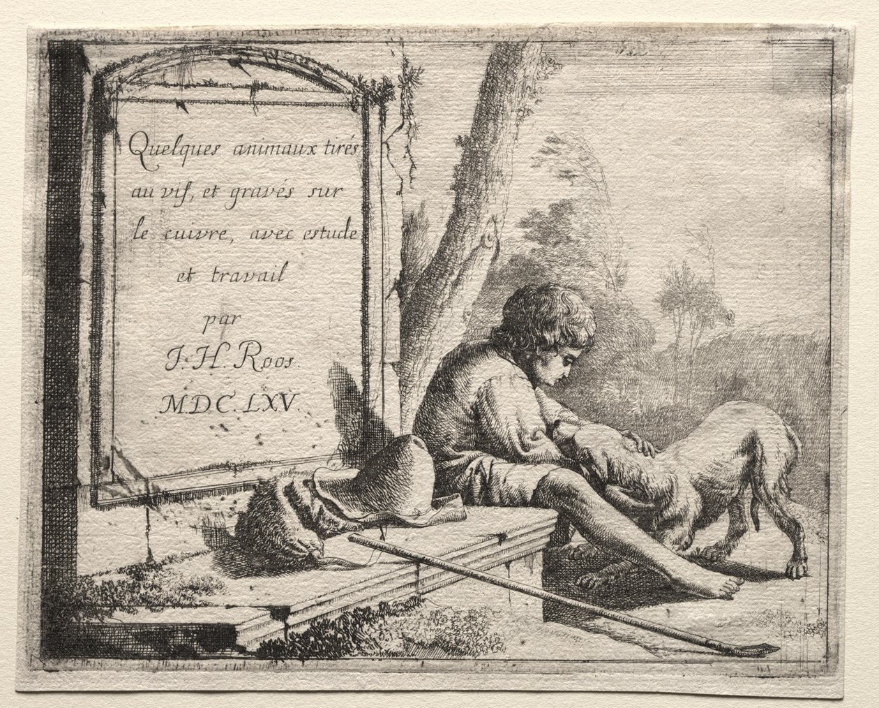 Johann Heinrich Roos Pásztorkodás sorozat, 1665. alkotó: Johann Heinrich Roos