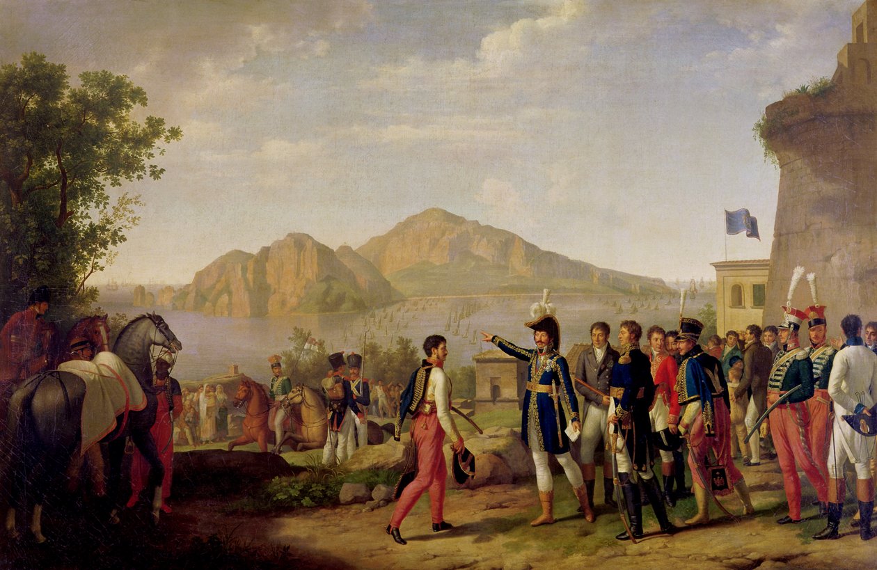 Joachim Murat (1767-1815) Franciaország marsallja és Nápoly királya elrendelte Capri elfoglalását 1808-ban alkotó: Johann Heinrich Schmidt