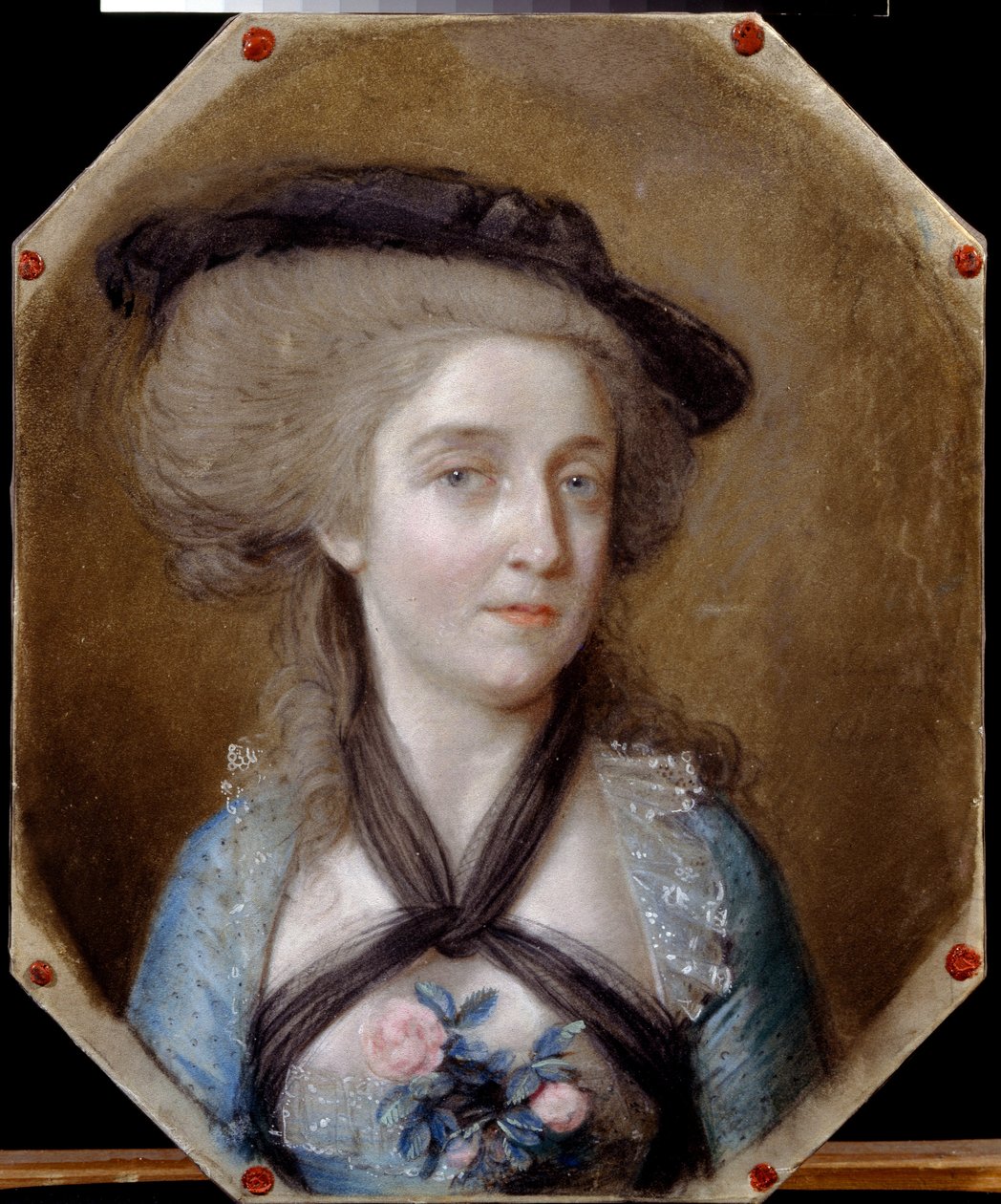 Louis de Menard portréja (Levis de Menars) (Loewis of Menar portréja). Johann Heinrich Schmidt (1749-1829) alkotása, pasztell, pergamen alkotó: Johann Heinrich Schmidt