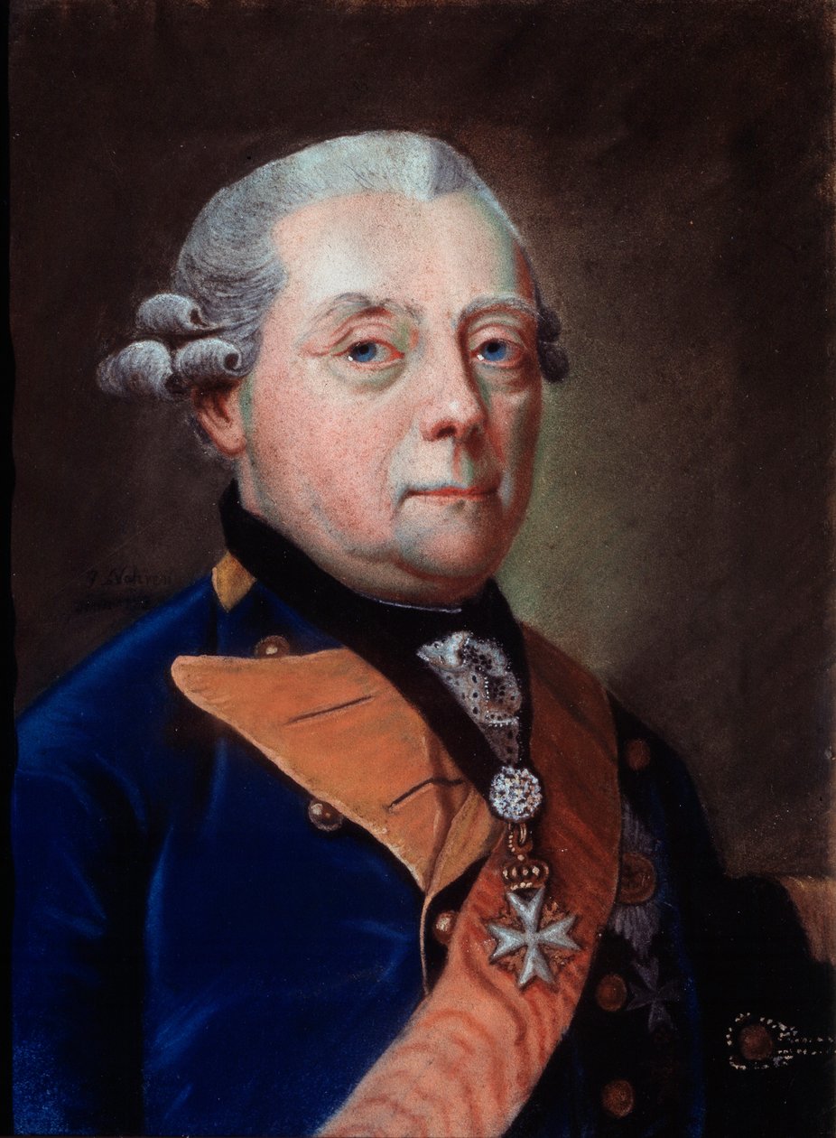 Henrik Frigyes porosz herceg portréja, Schwedt brandenburgi őrgróf 1771–1788, 1783. alkotó: Johann Heinrich Schmidt