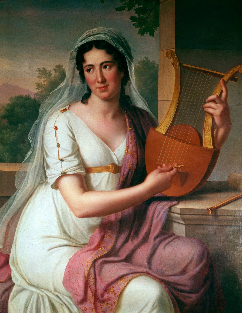Isabella Colbran portréja (olaj, vászon alkotó: Johann Heinrich Schmidt