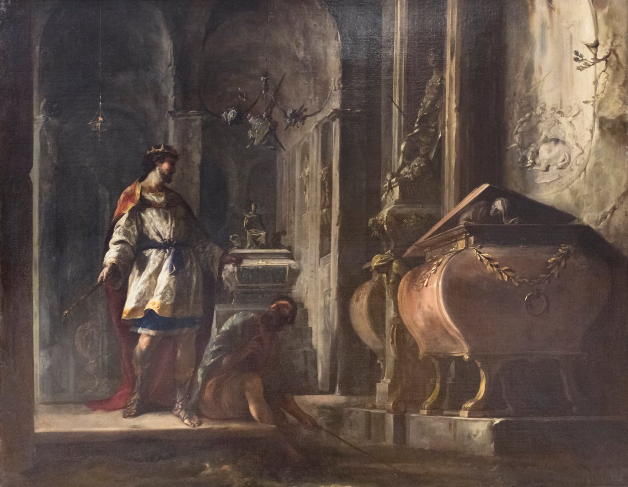 Saul és az endori boszorkány alkotó: Johann Heinrich Schonfeldt