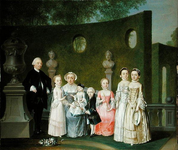 Családi portré alkotó: Johann Heinrich Strumpff
