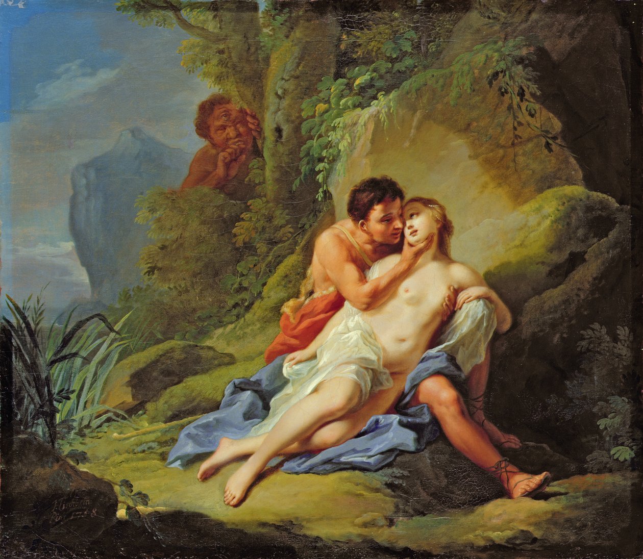 Acis és Galatea, 1758 alkotó: Johann Heinrich Tischbein
